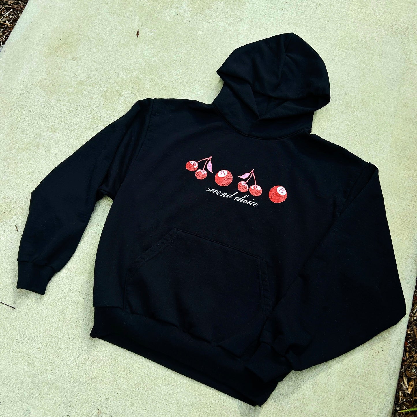 Second Choice Cherry Hoodie - Black