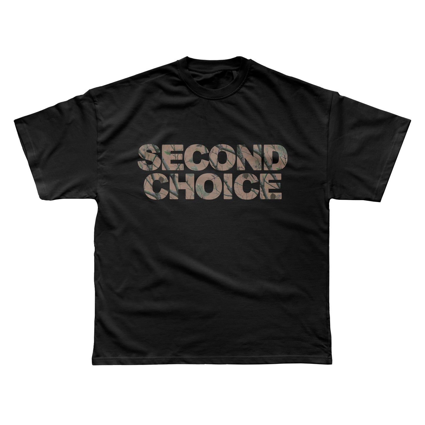 Second Choice Forest Camo Tee - Black