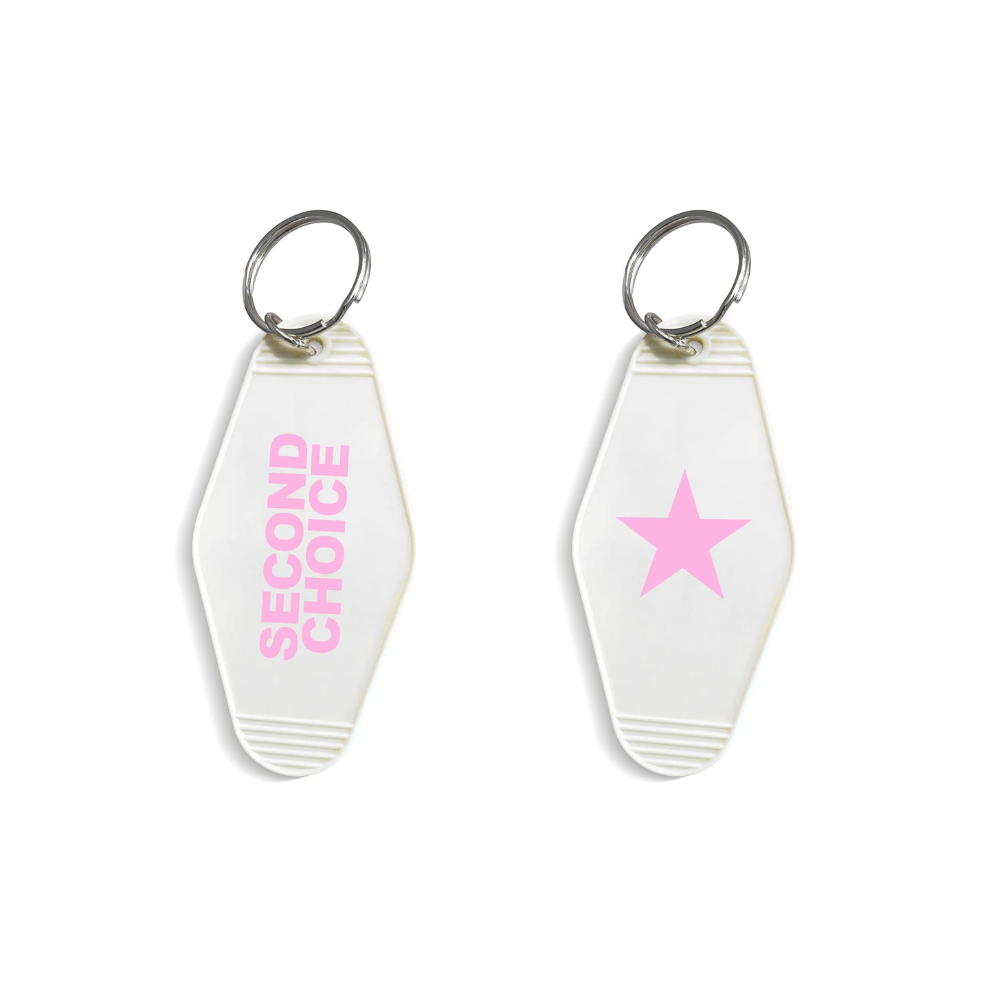 Second Choice Keychain - Pastel Pink