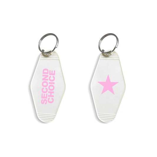 Second Choice Keychain - Pastel Pink