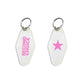 Second Choice Keychain - Hot Pink