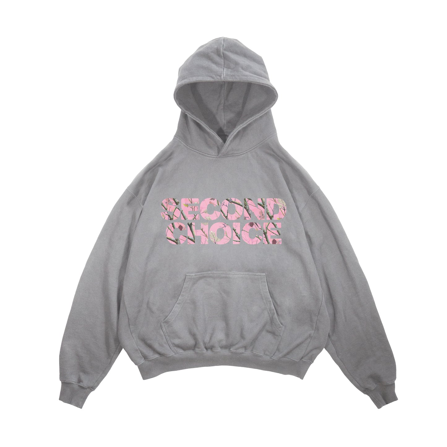 Second Choice Camo Hoodie - Heather Gray