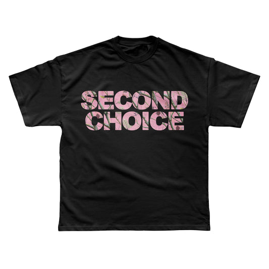 Second Choice Pink Camo Tee - Black