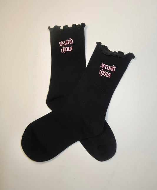 Second Choice Logo Socks - Black