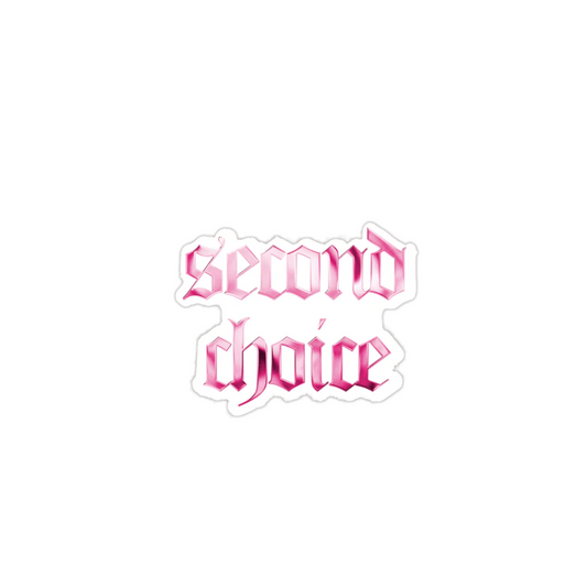 Second Choice Logo Sticker